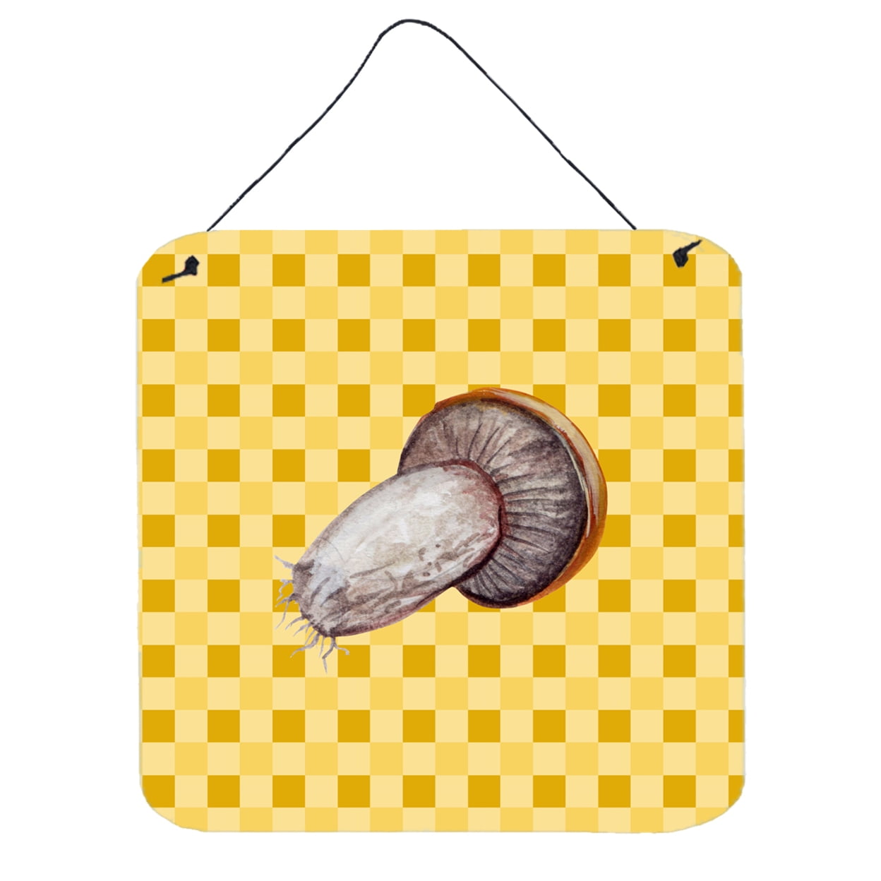 Rotkappe Mushroom on Basketweave Wall or Door Hanging Prints