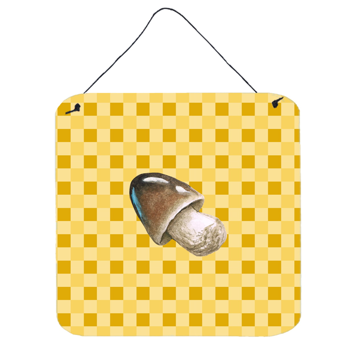 Straw Mushroom on Basketweave Wall or Door Hanging Prints