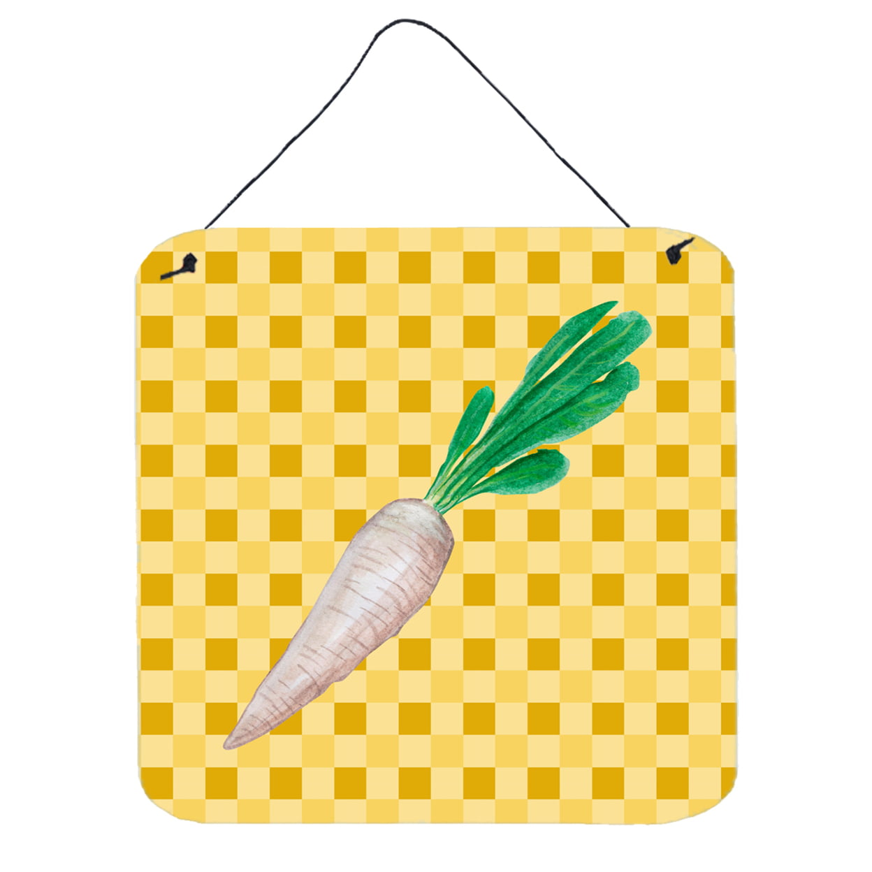 White Radish on Basketweave Wall or Door Hanging Prints
