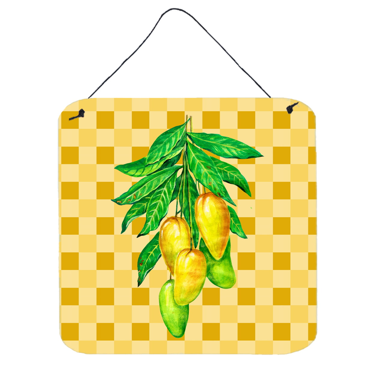 Mangos on Branch on Basketweave Wall or Door Hanging Prints