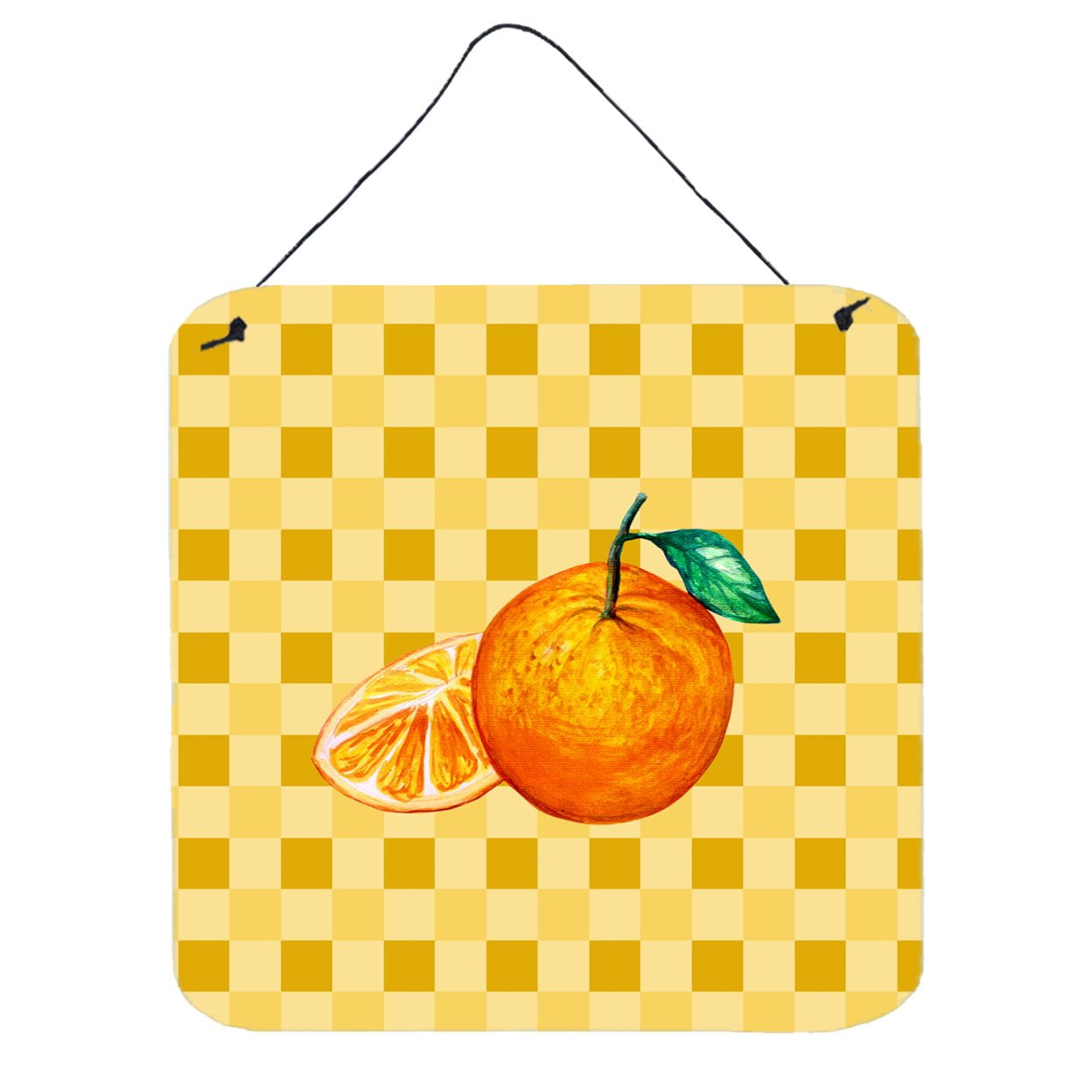 Oranges & Slice on Basketweave Wall or Door Hanging Prints