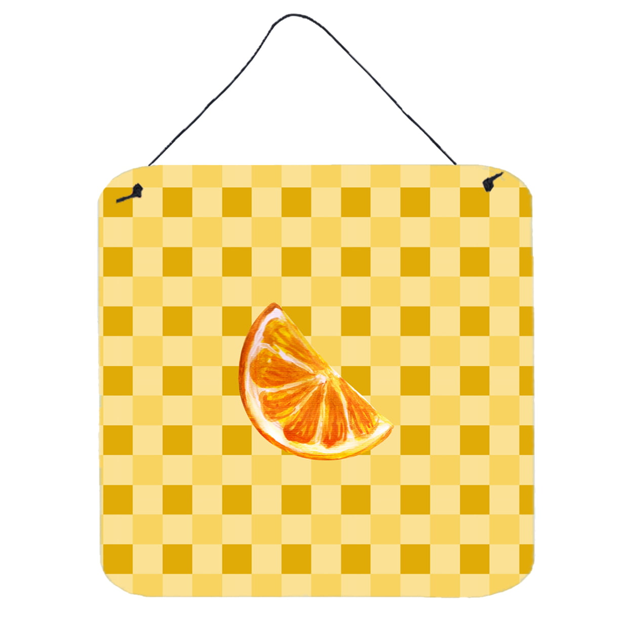 Sliced Oranges on Basketweave Wall or Door Hanging Prints