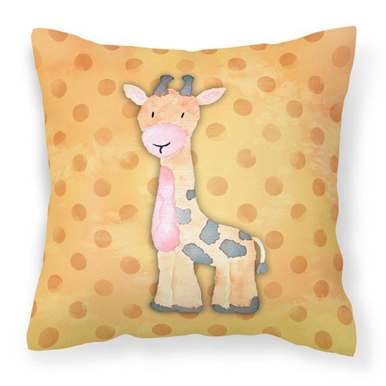 Polkadot Griaffe Watercolor Fabric Decorative Pillow
