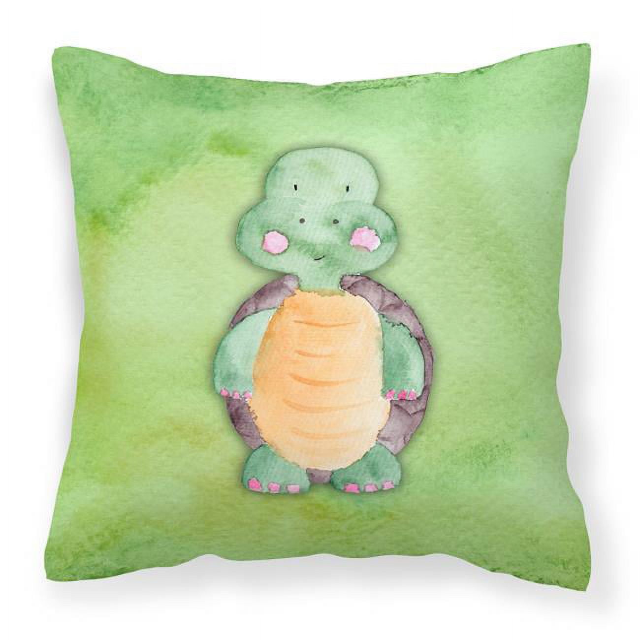 Turtle Watercolor Fabric Decorative Pillow