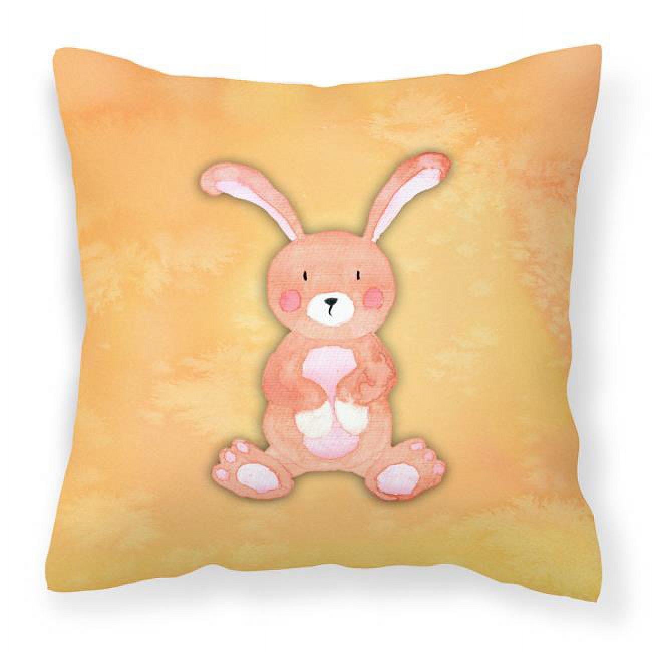 Rabbit Watercolor Fabric Decorative Pillow