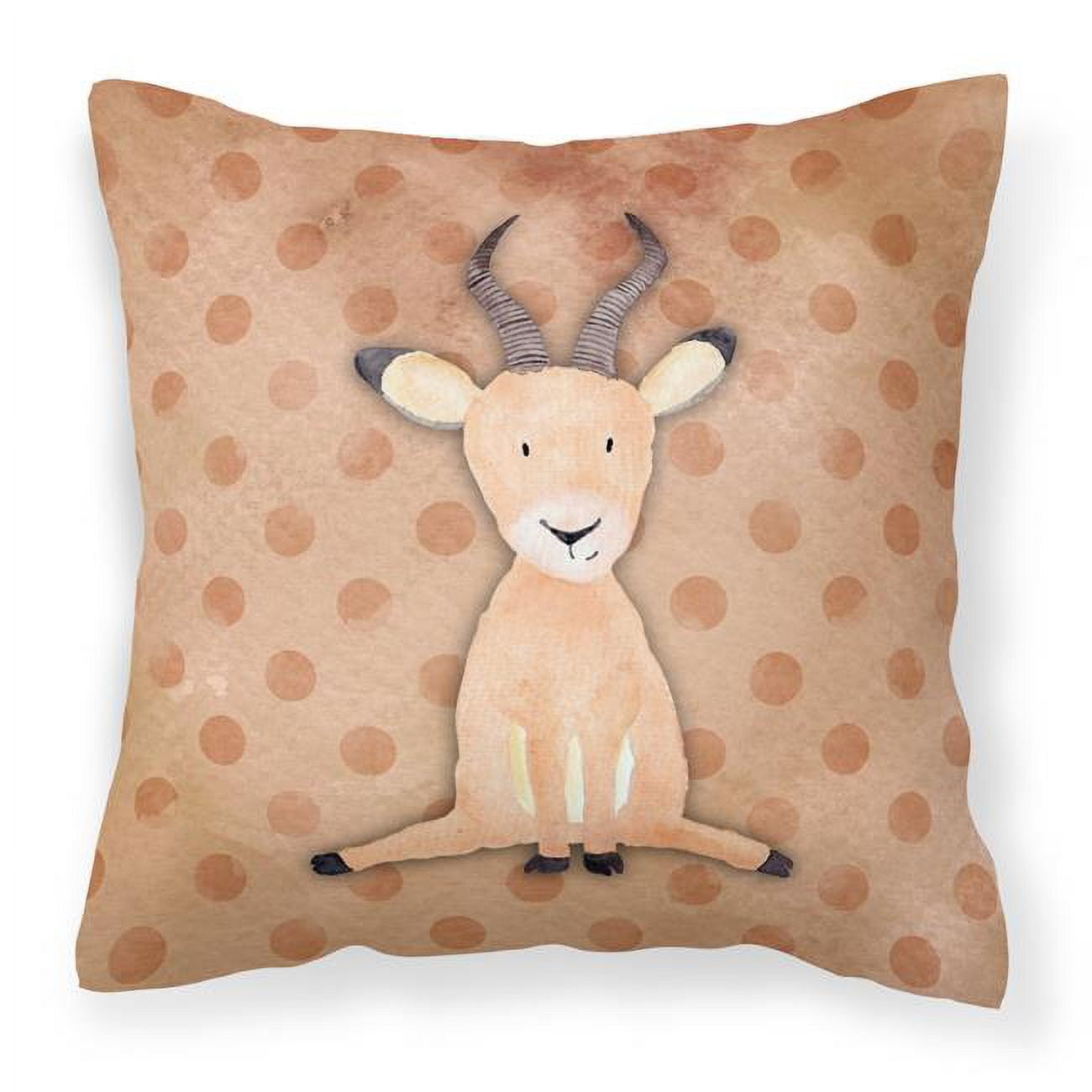 Polkadot Antelope Watercolor Fabric Decorative Pillow