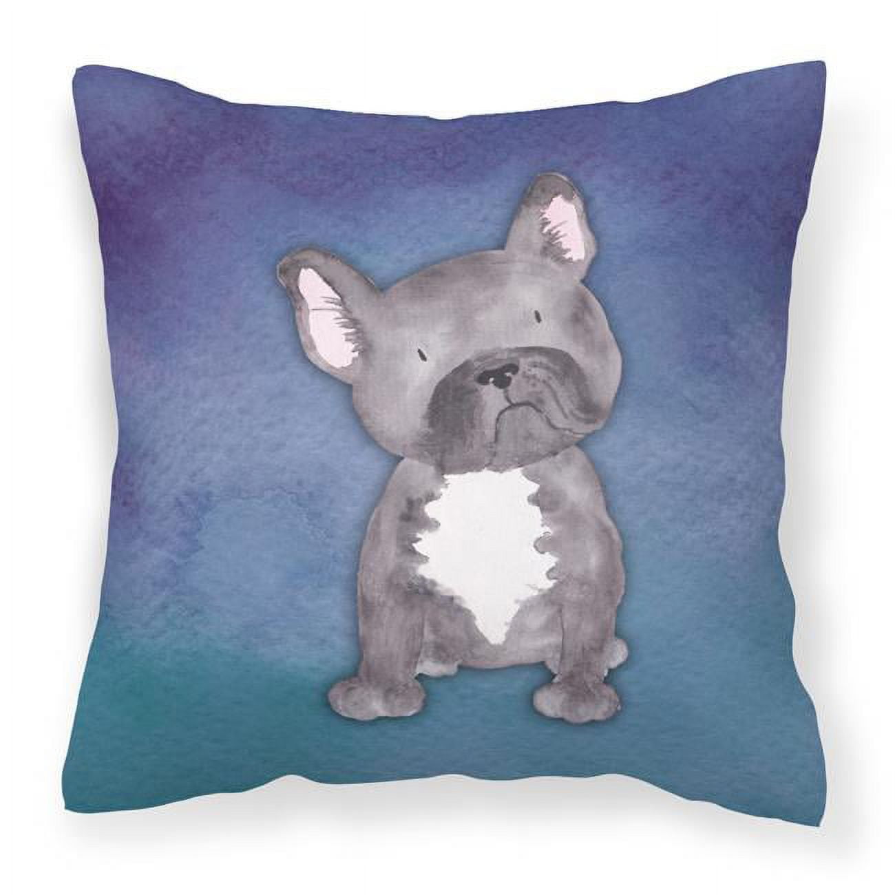 French Bulldog Watercolor Fabric Decorative Pillow