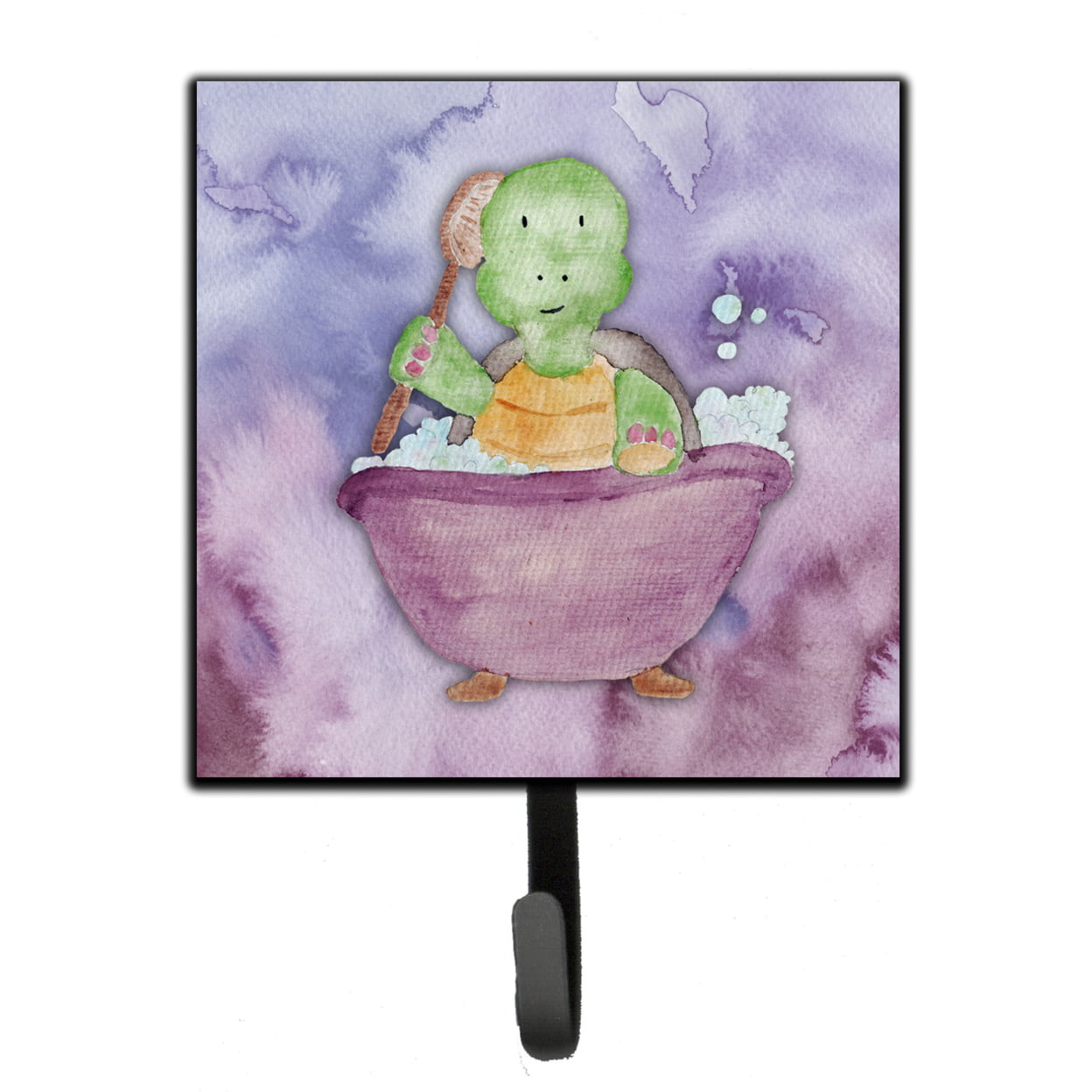 Turtle Bathing Watercolor Leash or Key Holder