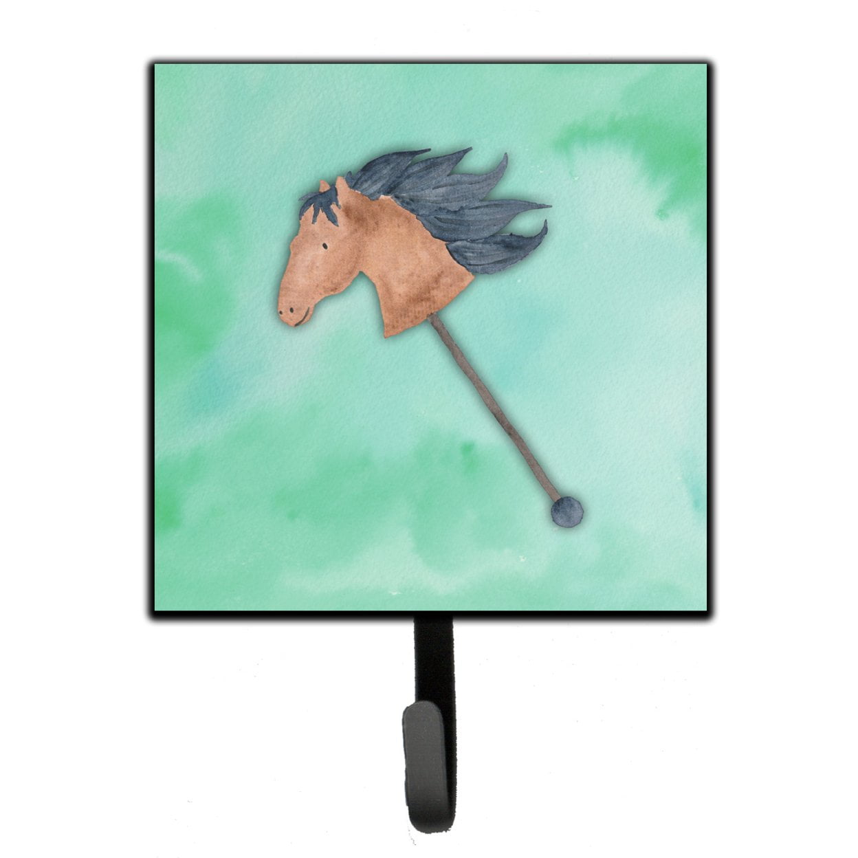 Stick Horse Watercolor Leash or Key Holder