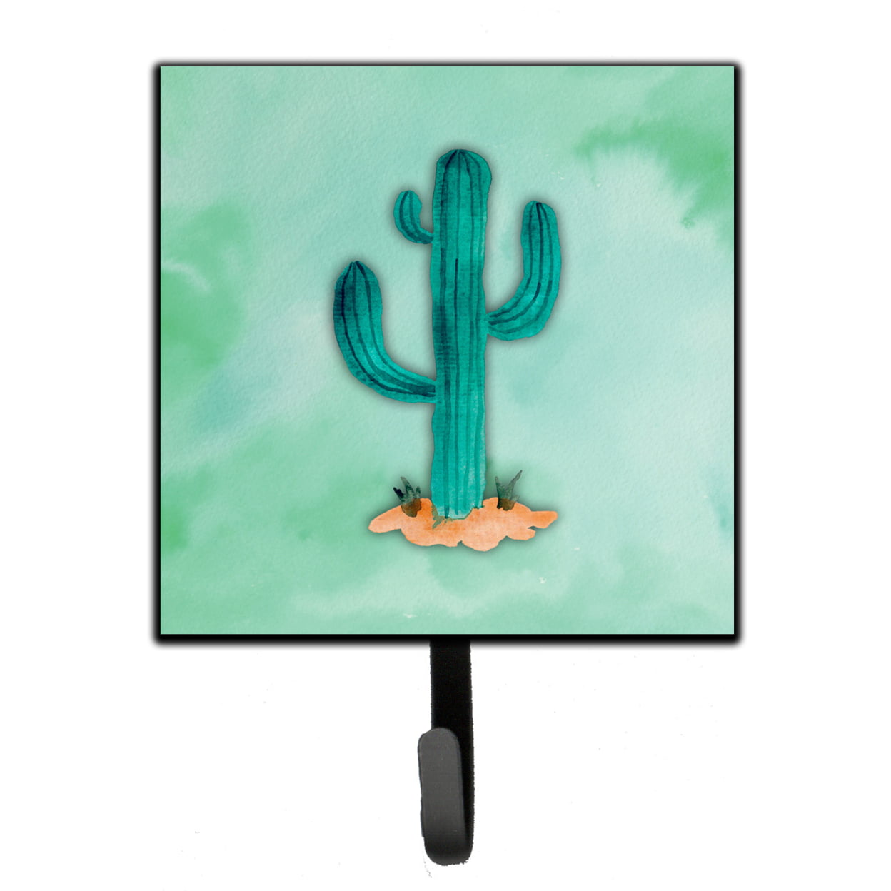 Western Cactus Watercolor Leash or Key Holder
