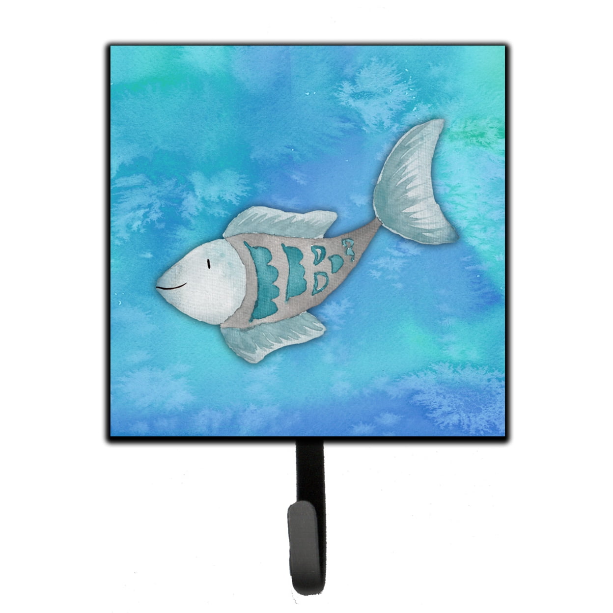 Picture of Carolines Treasures BB7386SH4 Blue Fish Watercolor Leash or Key Holder