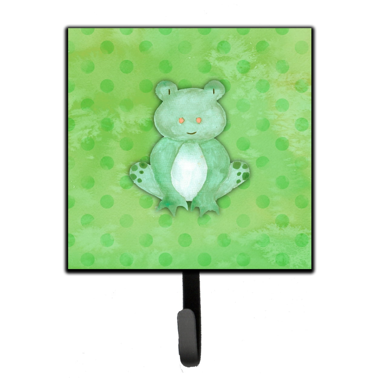 Polkadot Frog Watercolor Leash or Key Holder