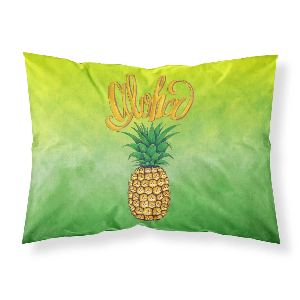 Picture of Carolines Treasures BB7451PILLOWCASE Aloha Pineapple Welcome Fabric Standard Pillowcase