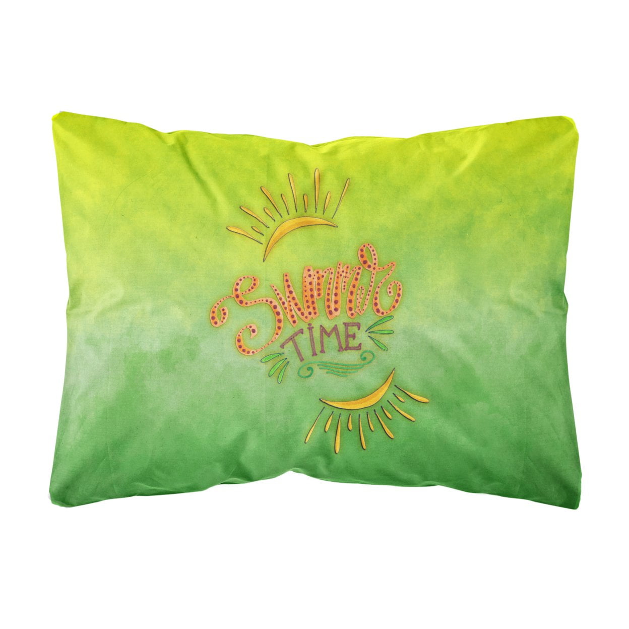 Summer Time Canvas Fabric Decorative Pillow