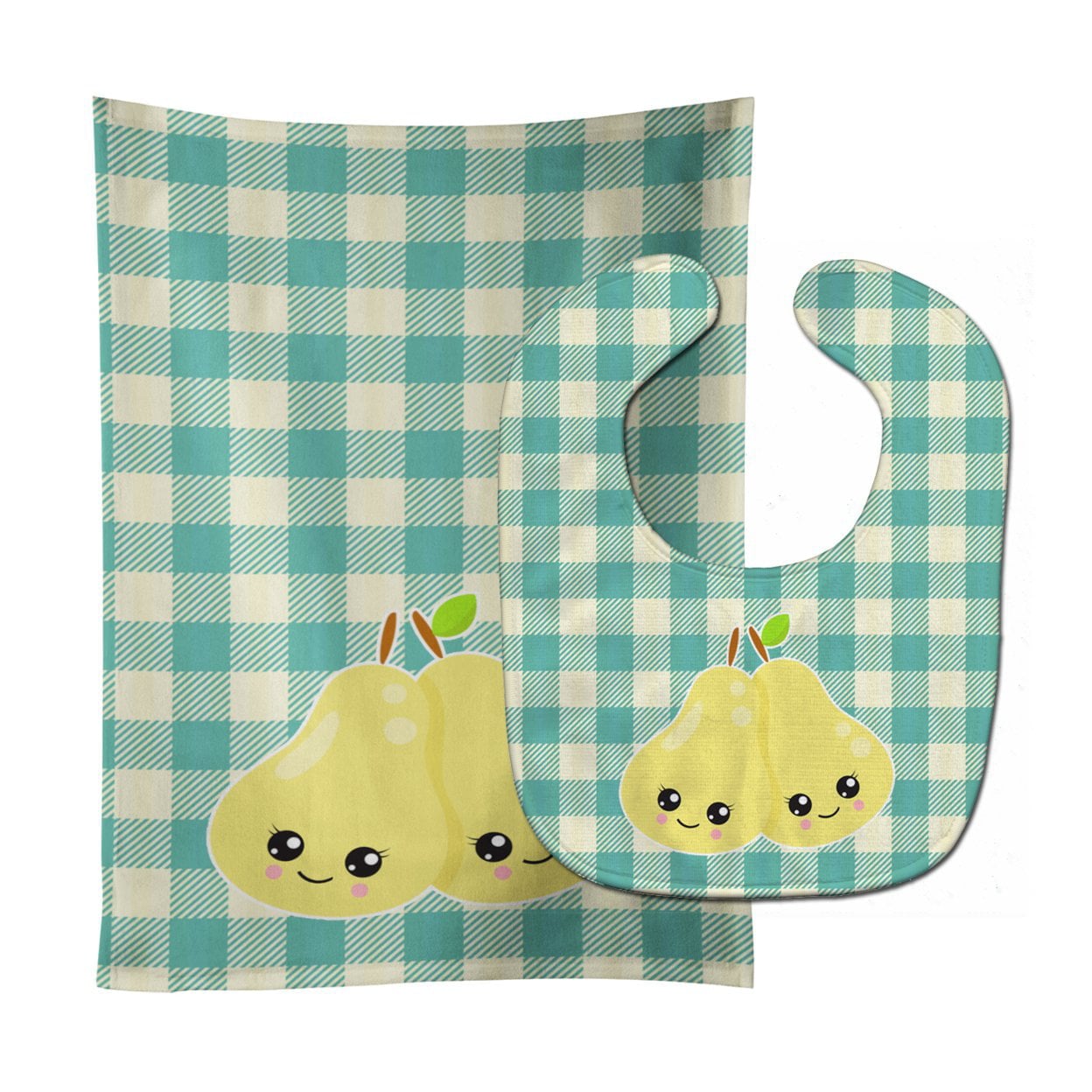 Pears Baby Bib & Burp Cloth