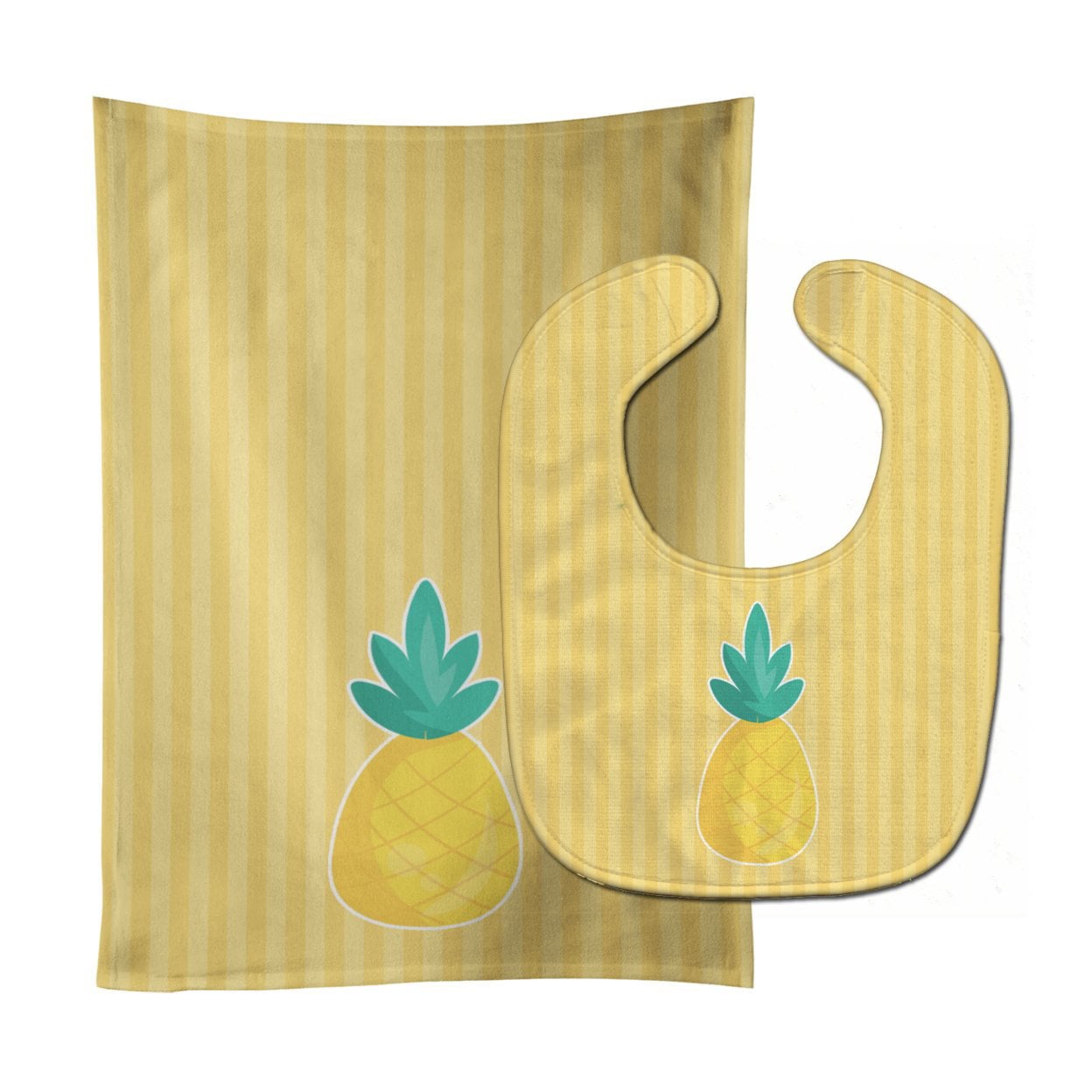 Pineapple No.2 Baby Bib & Burp Cloth
