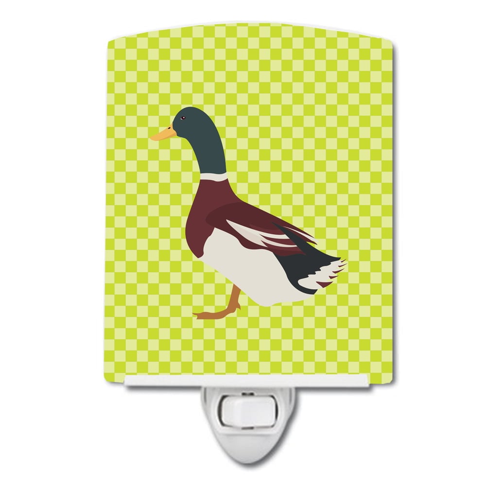 BB7682CNL Rouen Duck Green Ceramic Night Light