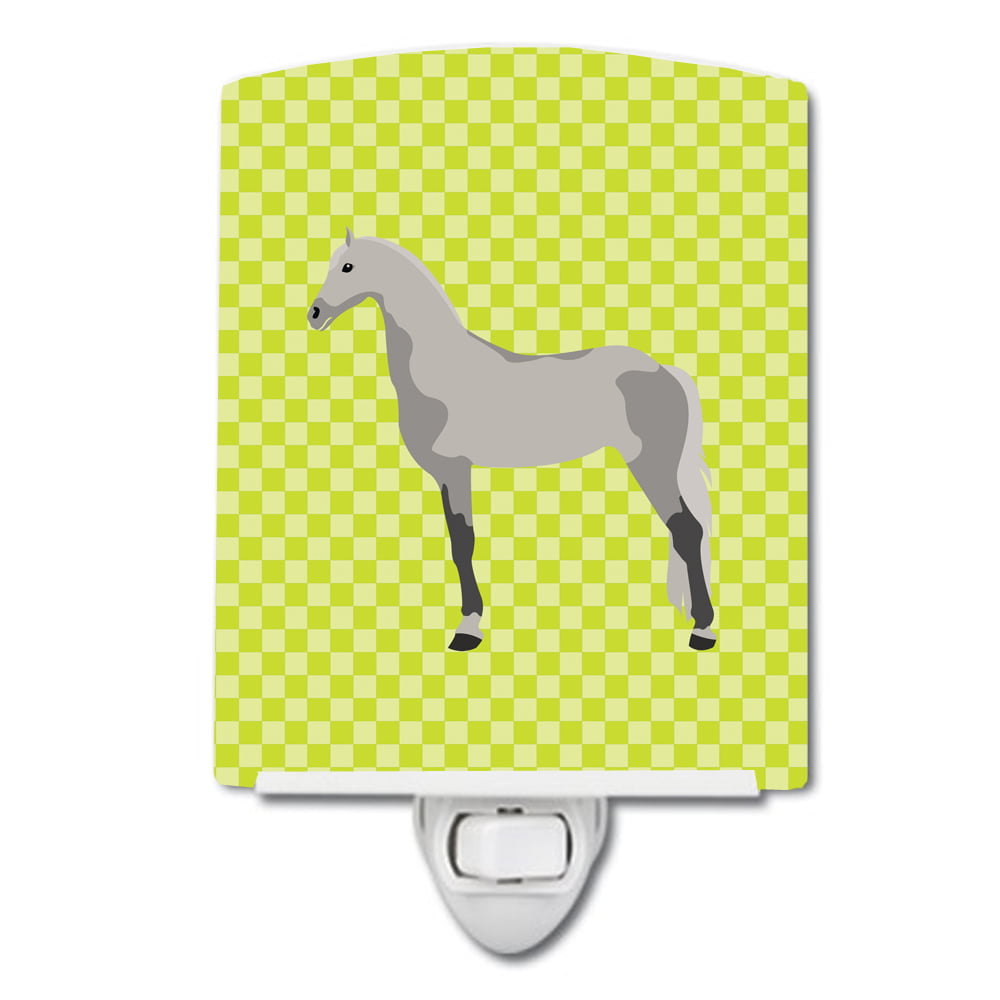 Orlov Trotter Horse Green Ceramic Night Light