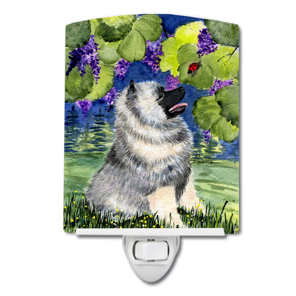 SS8249CNL Keeshond Ceramic Night Light