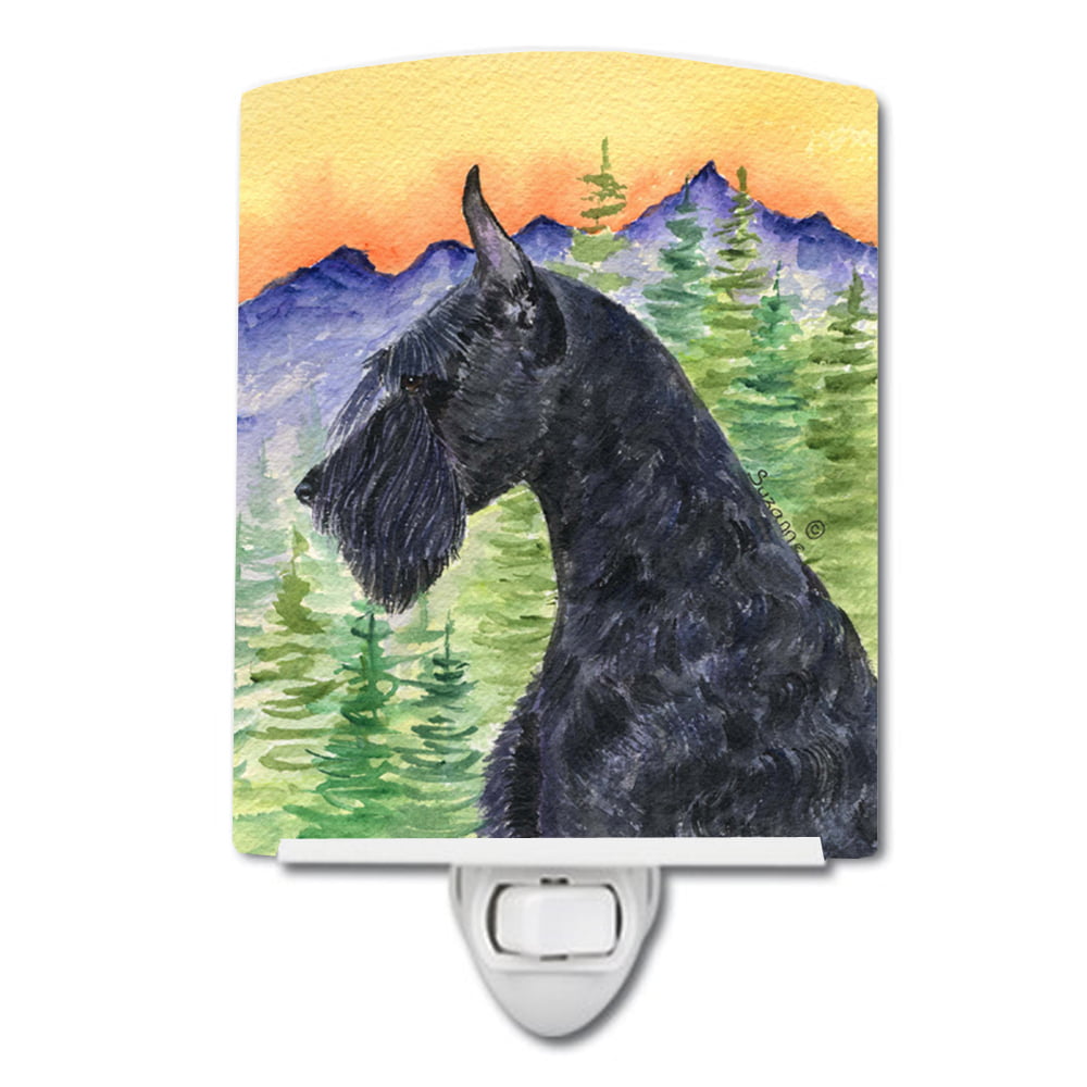 Schnauzer Ceramic Night Light