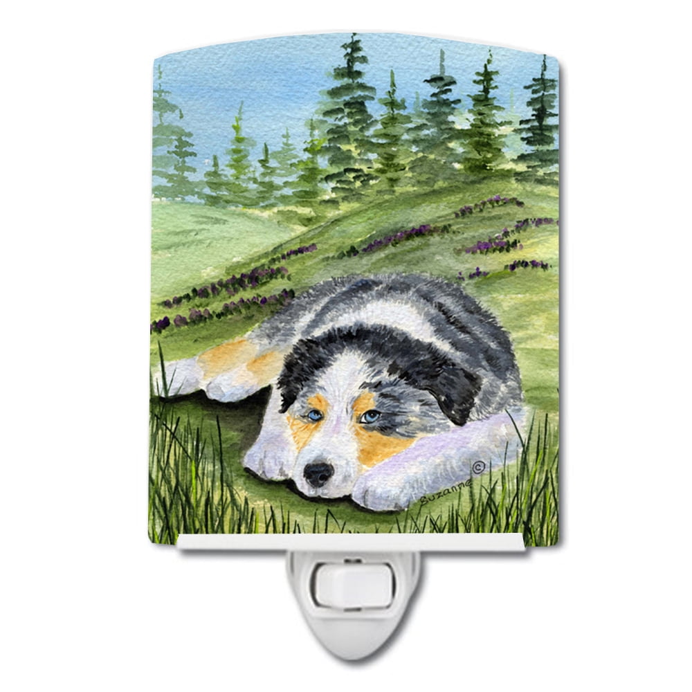 Australian Shepherd Ceramic Night Light