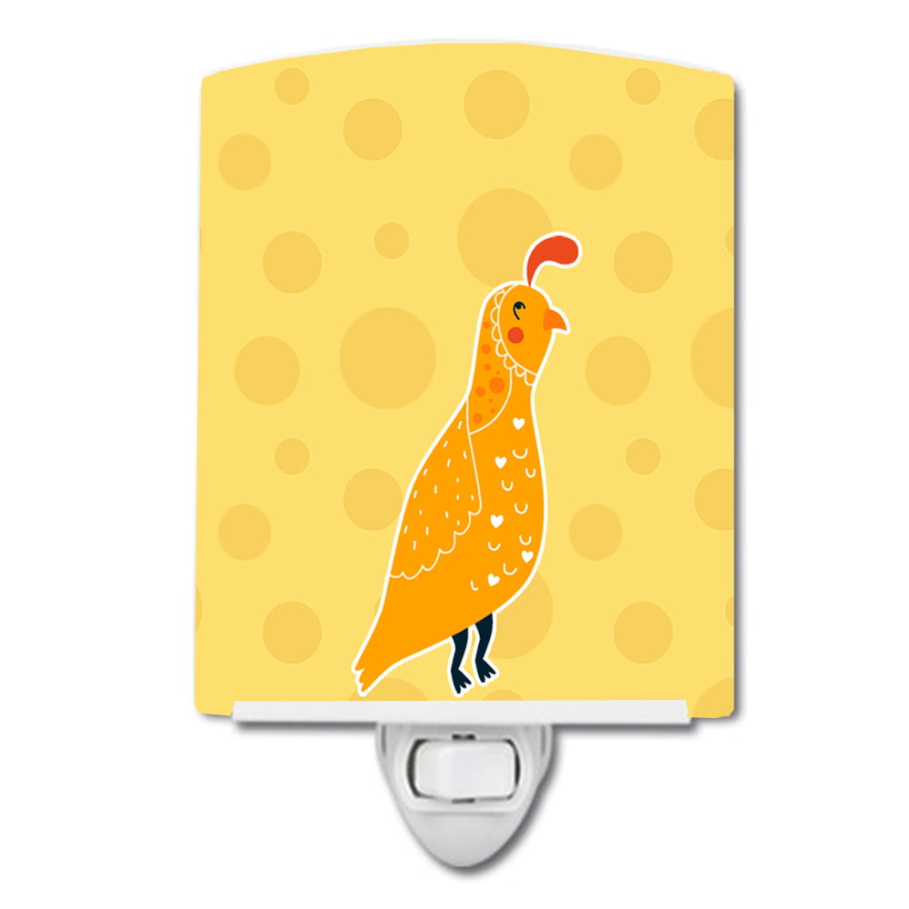 Partridge in Polkadots Ceramic Night Light