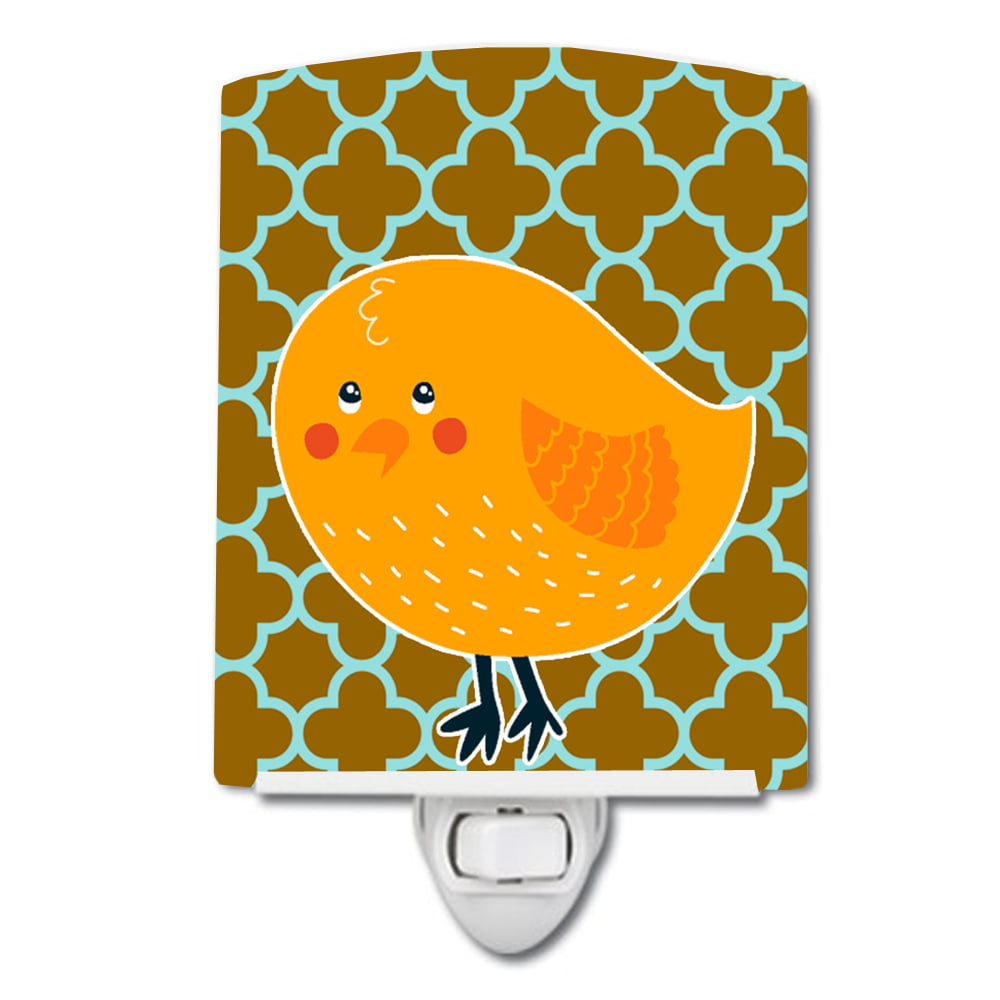 Bird on Quatrfoil Ceramic Night Light