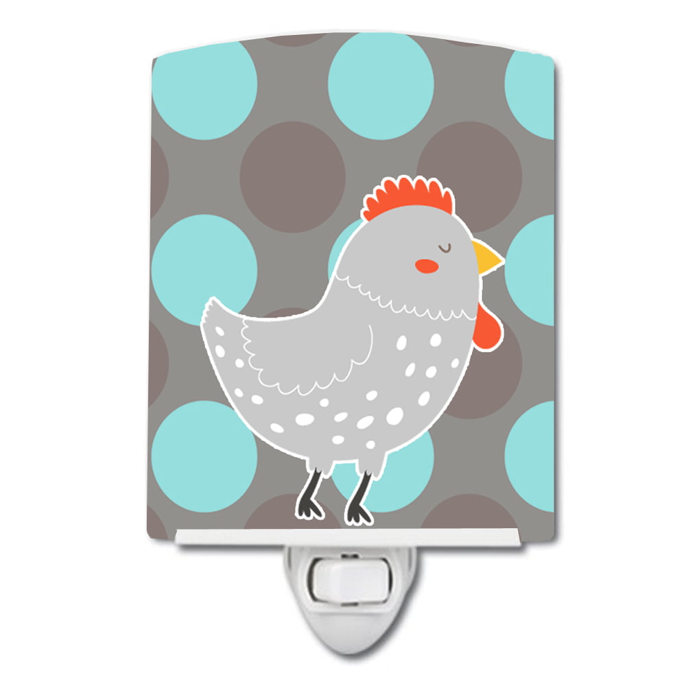 BB6778CNL Grey Chicken Ceramic Night Light