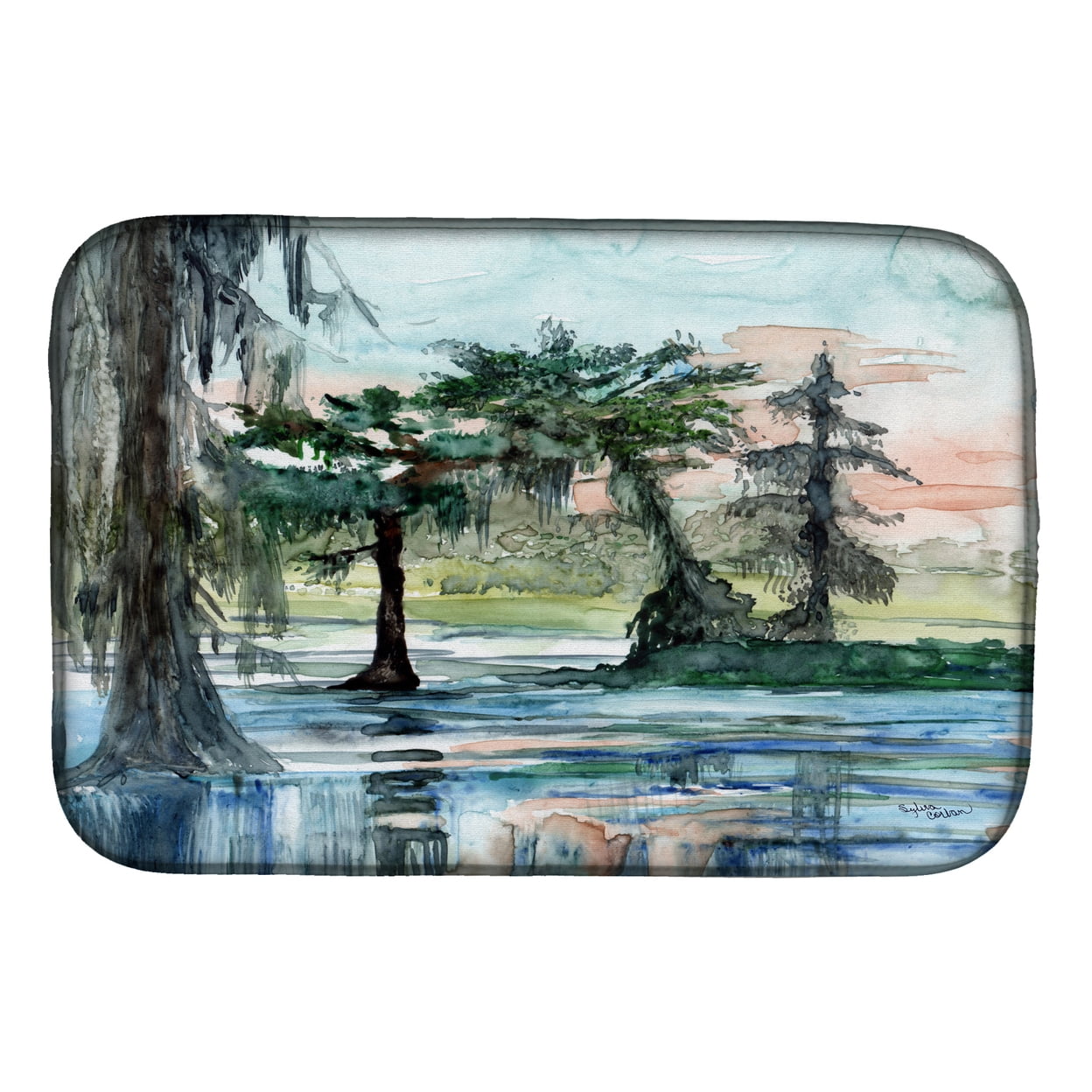 8985DDM In the Swamp Dish Drying Mat