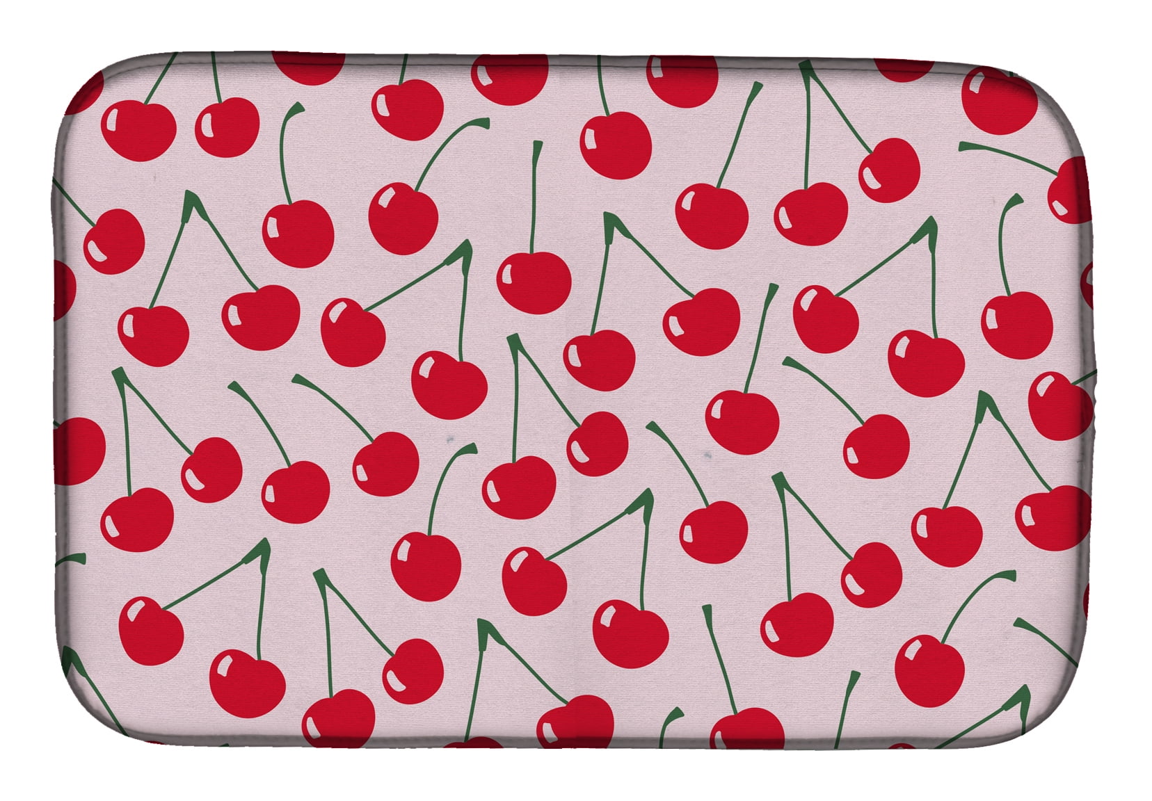 BB5139DDM Cherries on Pink Dish Drying Mat