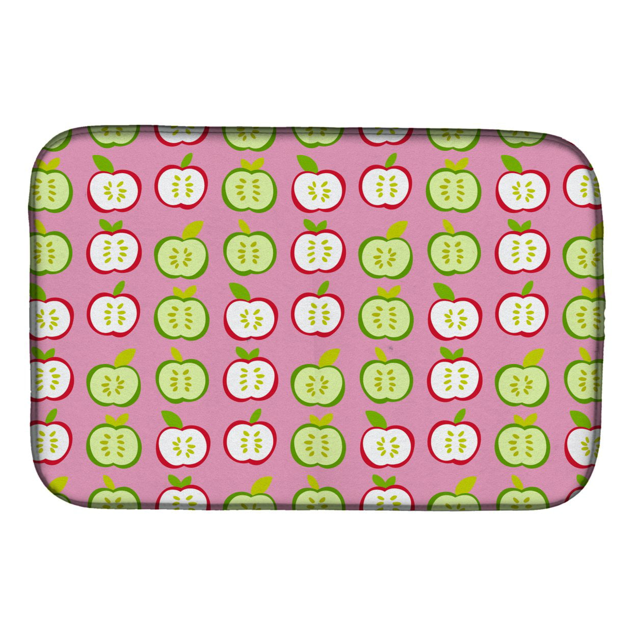 BB5141DDM Apples on Pink Dish Drying Mat