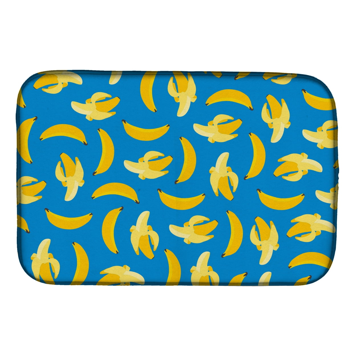 Bananas on Blue Dish Drying Mat