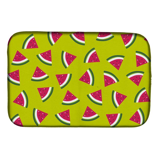 BB5151DDM Watermelon on Lime Green Dish Drying Mat