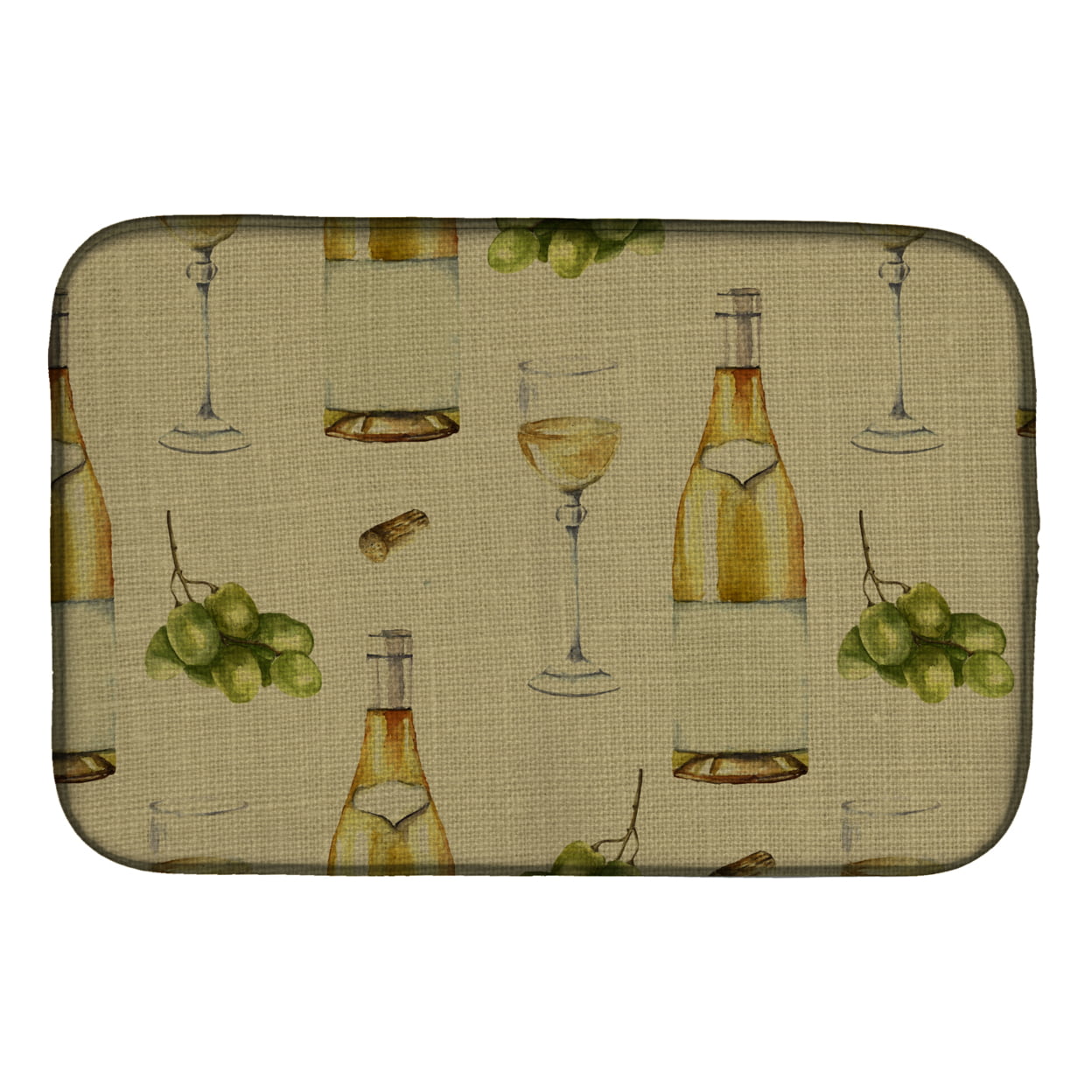 BB5194DDM White Wine on Linen Dish Drying Mat