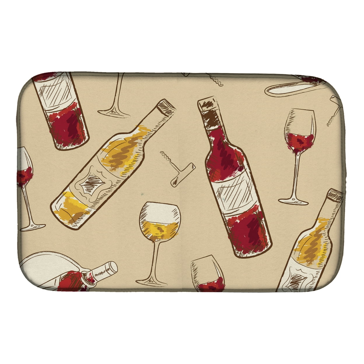 Red & White Wine Dish Drying Mat
