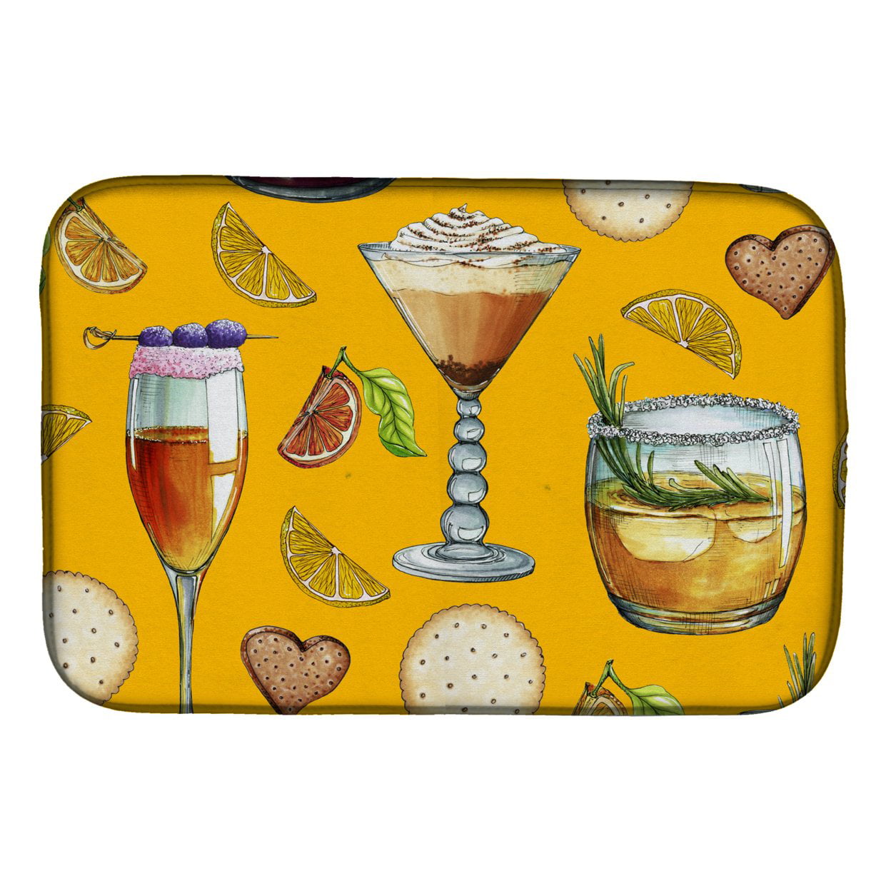 BB5202DDM Drinks & Cocktails Gold Dish Drying Mat