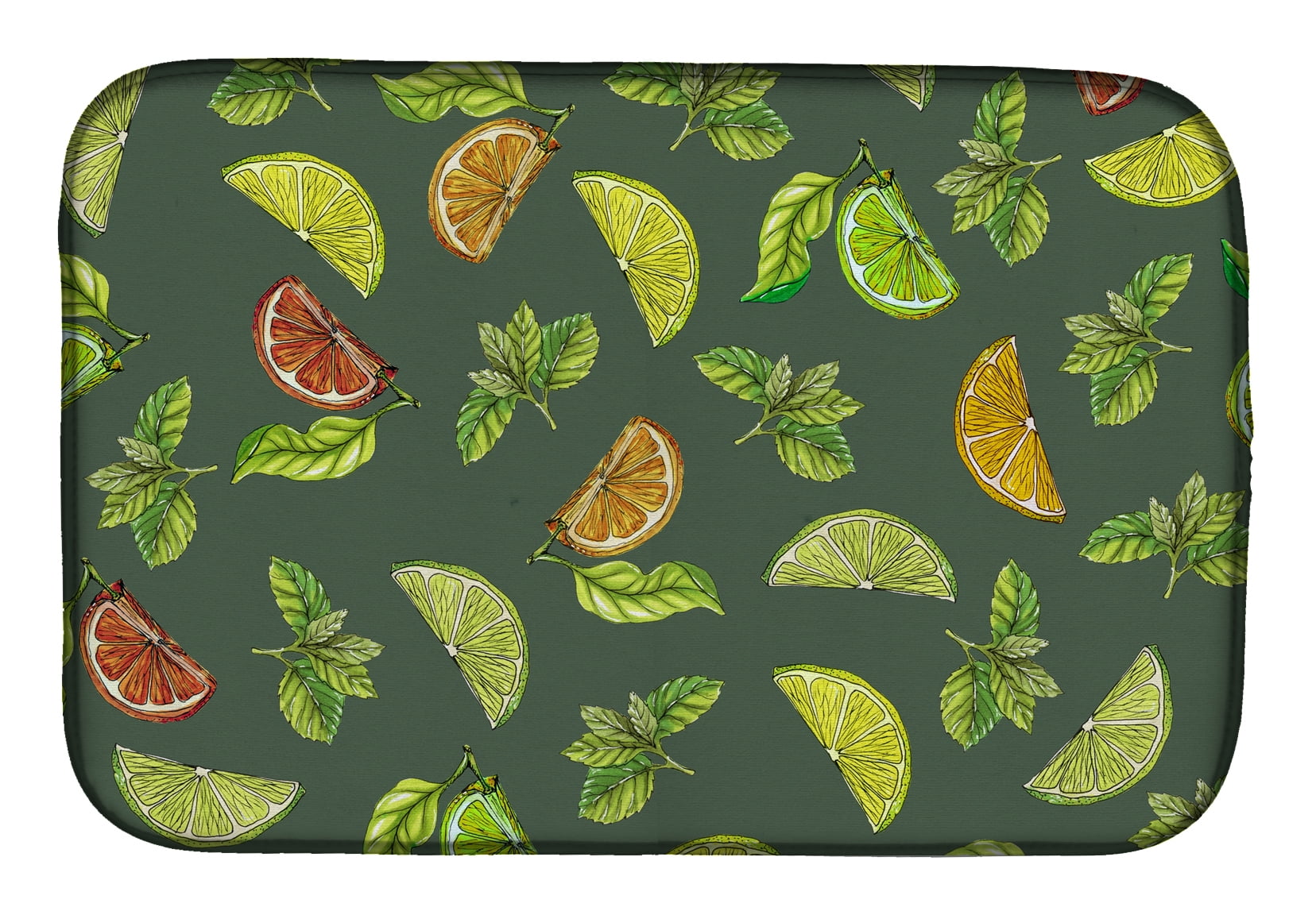 BB5207DDM Lemons, Limes & Oranges Dish Drying Mat