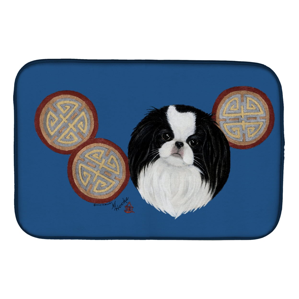 Picture of Carolines Treasures MH1003DDM Japanese Chin Dish Drying Mat