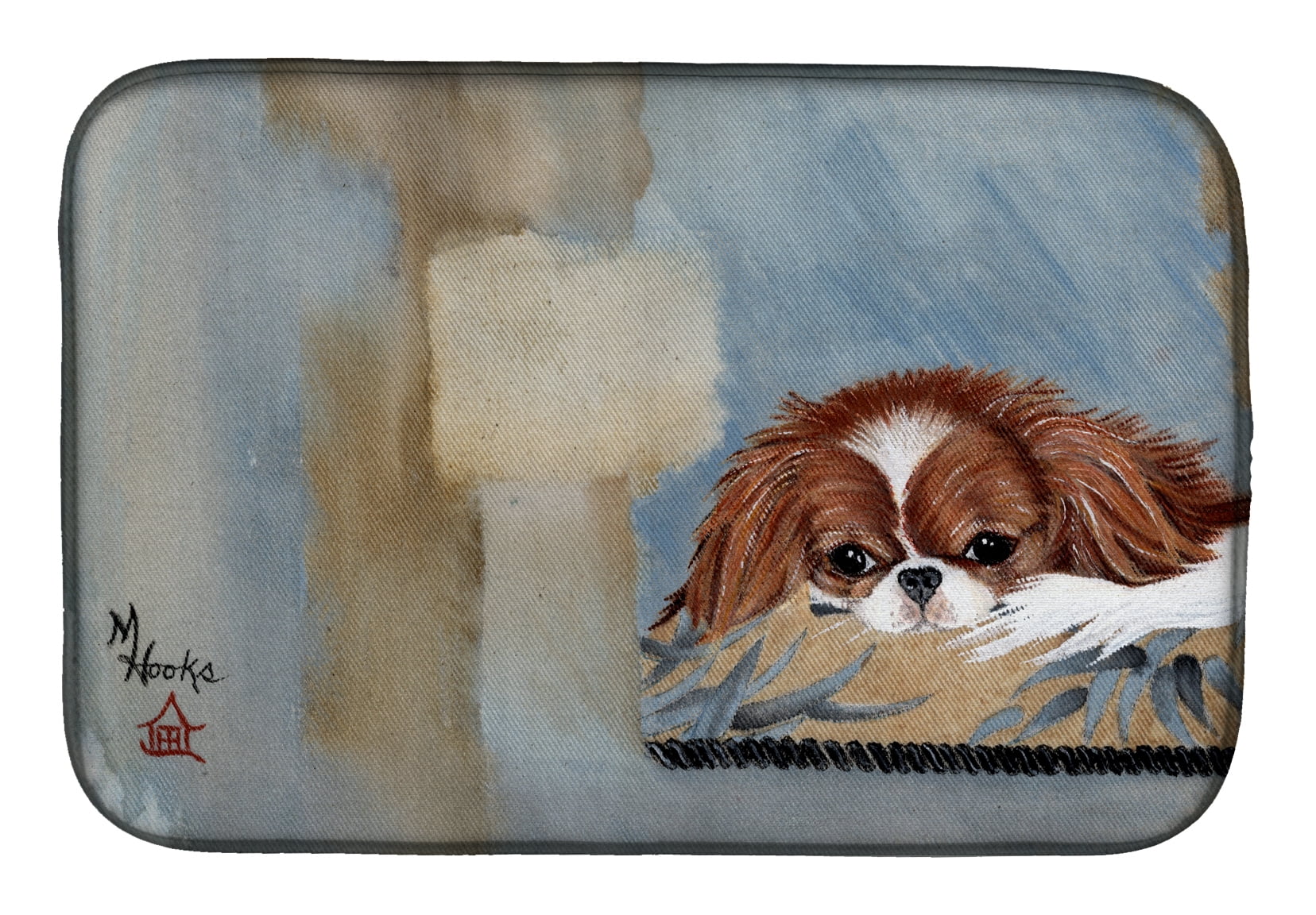Picture of Carolines Treasures MH1010DDM Japanese Chin Resting Dish Drying Mat