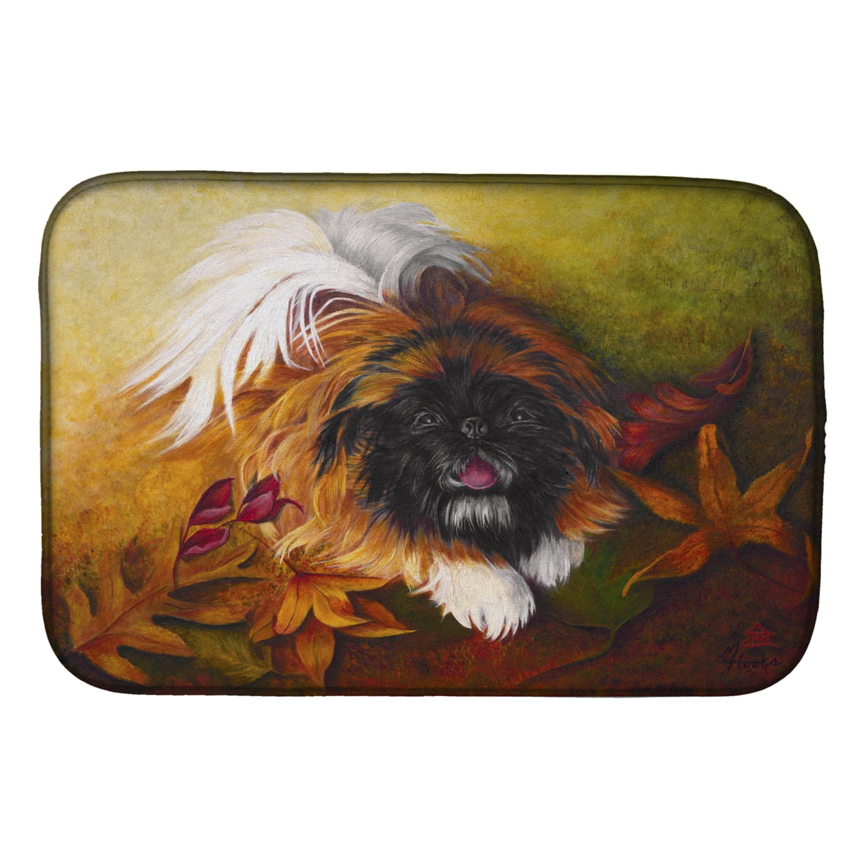 Picture of Carolines Treasures MH1046DDM Pekingese Boogie Dish Drying Mat