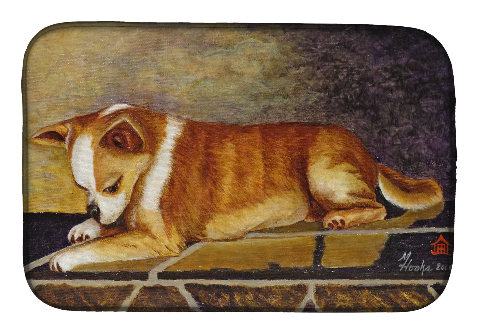 Picture of Carolines Treasures MH1052DDM Chihuahua I See Me Dish Drying Mat