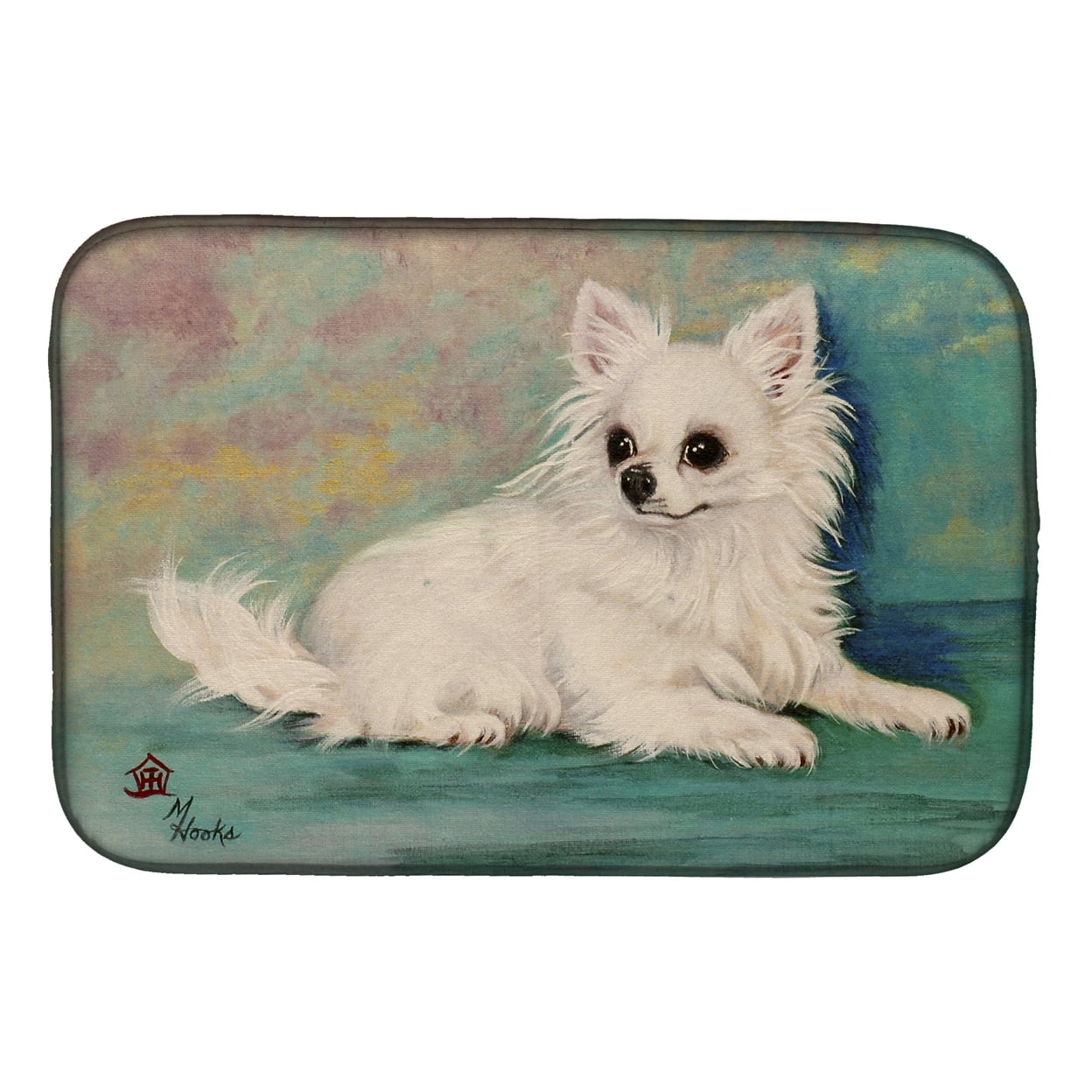 Picture of Carolines Treasures MH1057DDM Chihuahua Queen Mother Dish Drying Mat