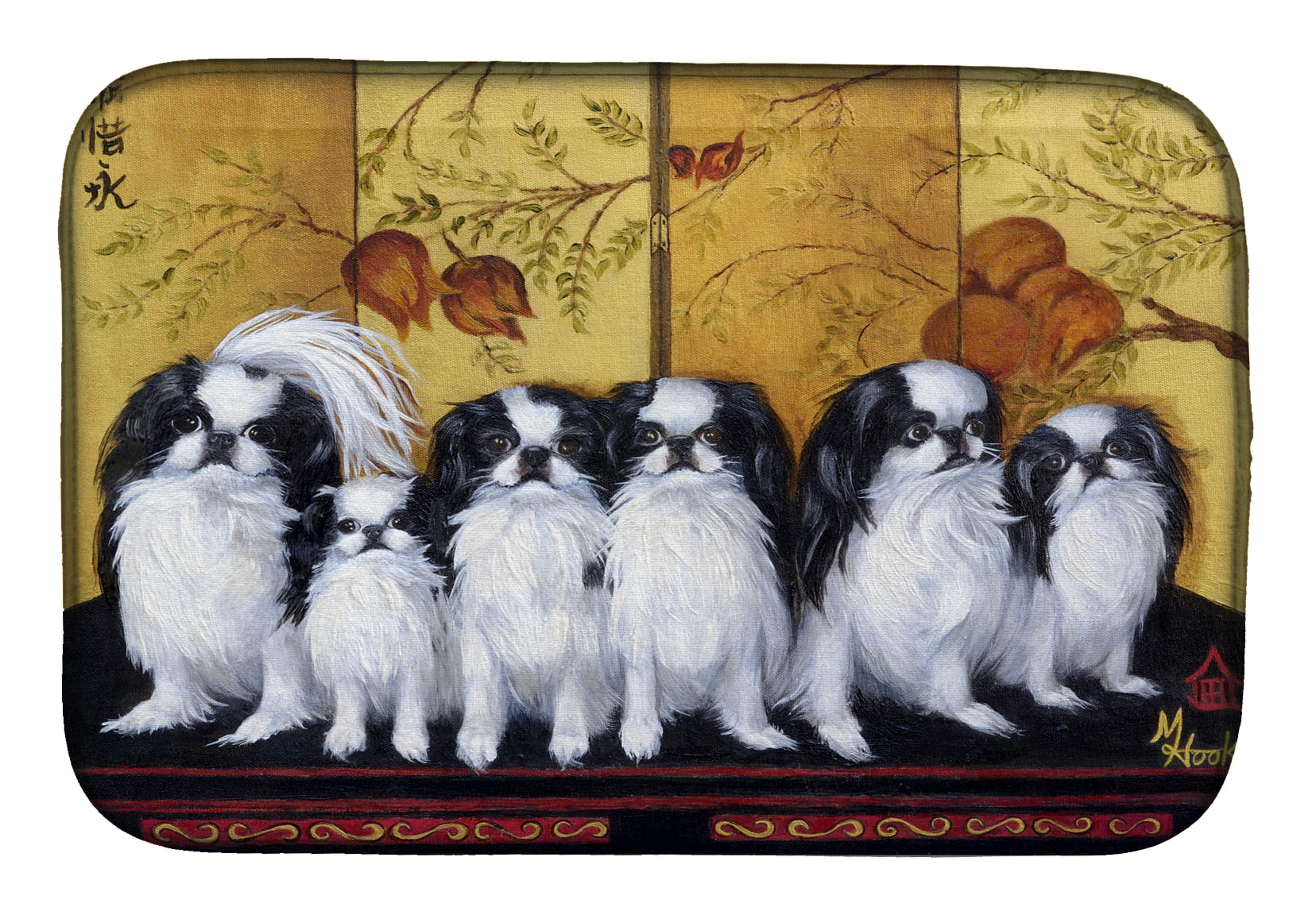 Picture of Carolines Treasures MH1060DDM Japanese Chin Tea House Dish Drying Mat