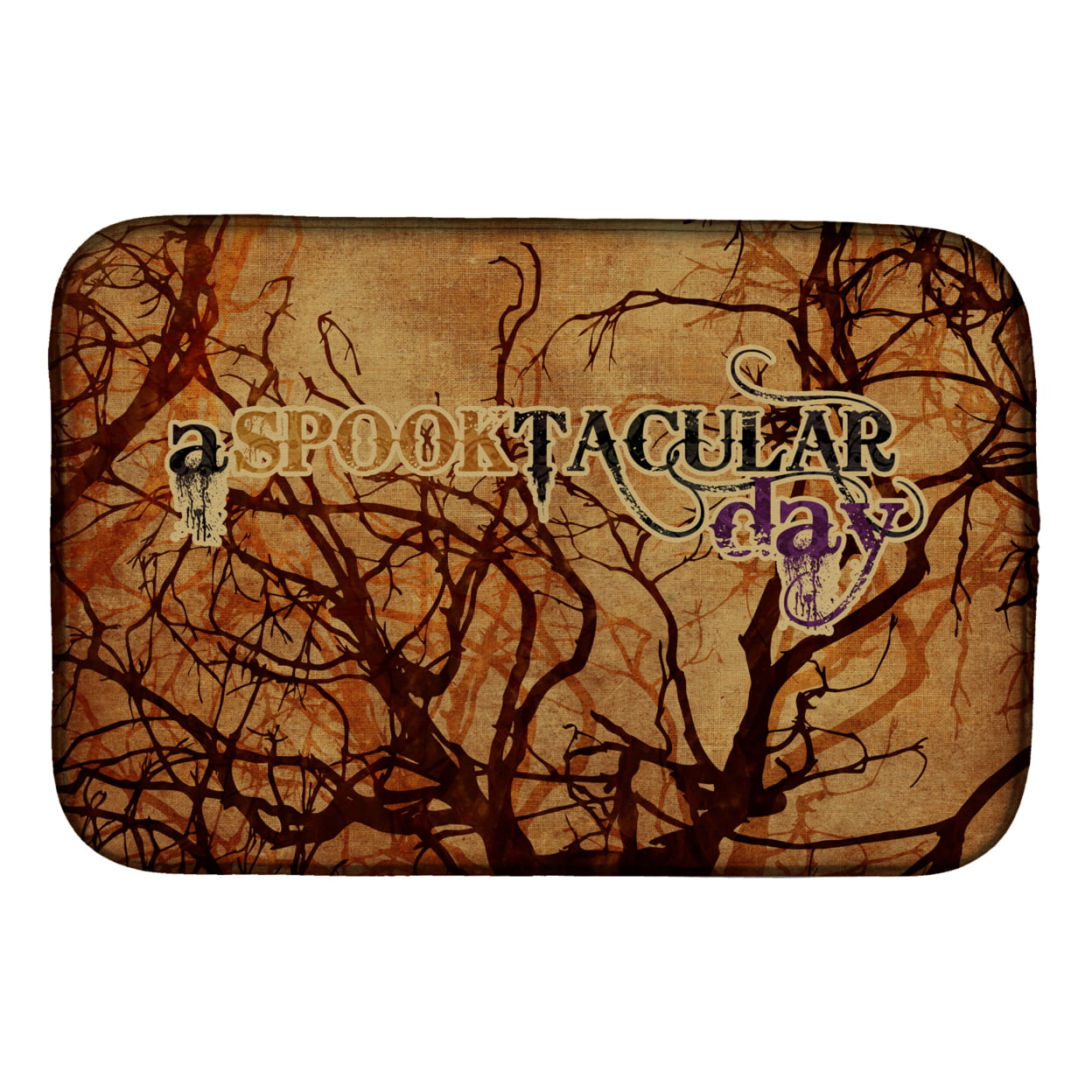 Picture of Carolines Treasures SB3016DDM A Spook Tacular Day Halloween Dish Drying Mat