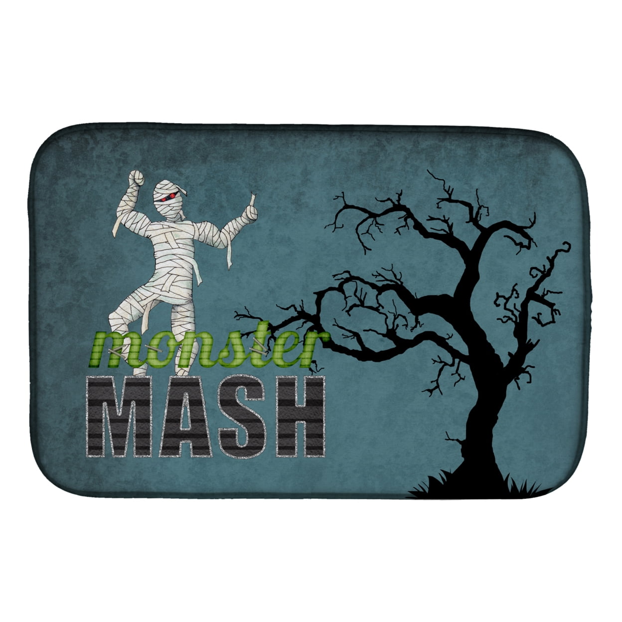 Picture of Carolines Treasures SB3019DDM Monster Mash With Mummy Halloween Dish Drying Mat