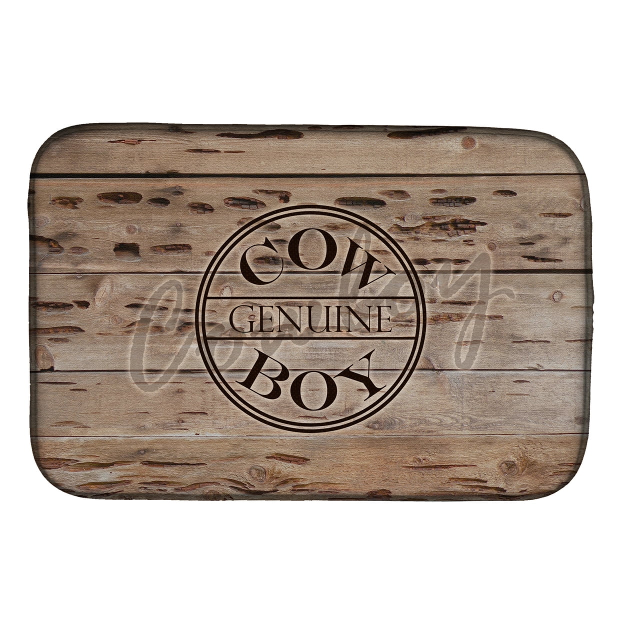 Picture of Carolines Treasures SB3057DDM Genuine Cow Boy Branded Dish Drying Mat