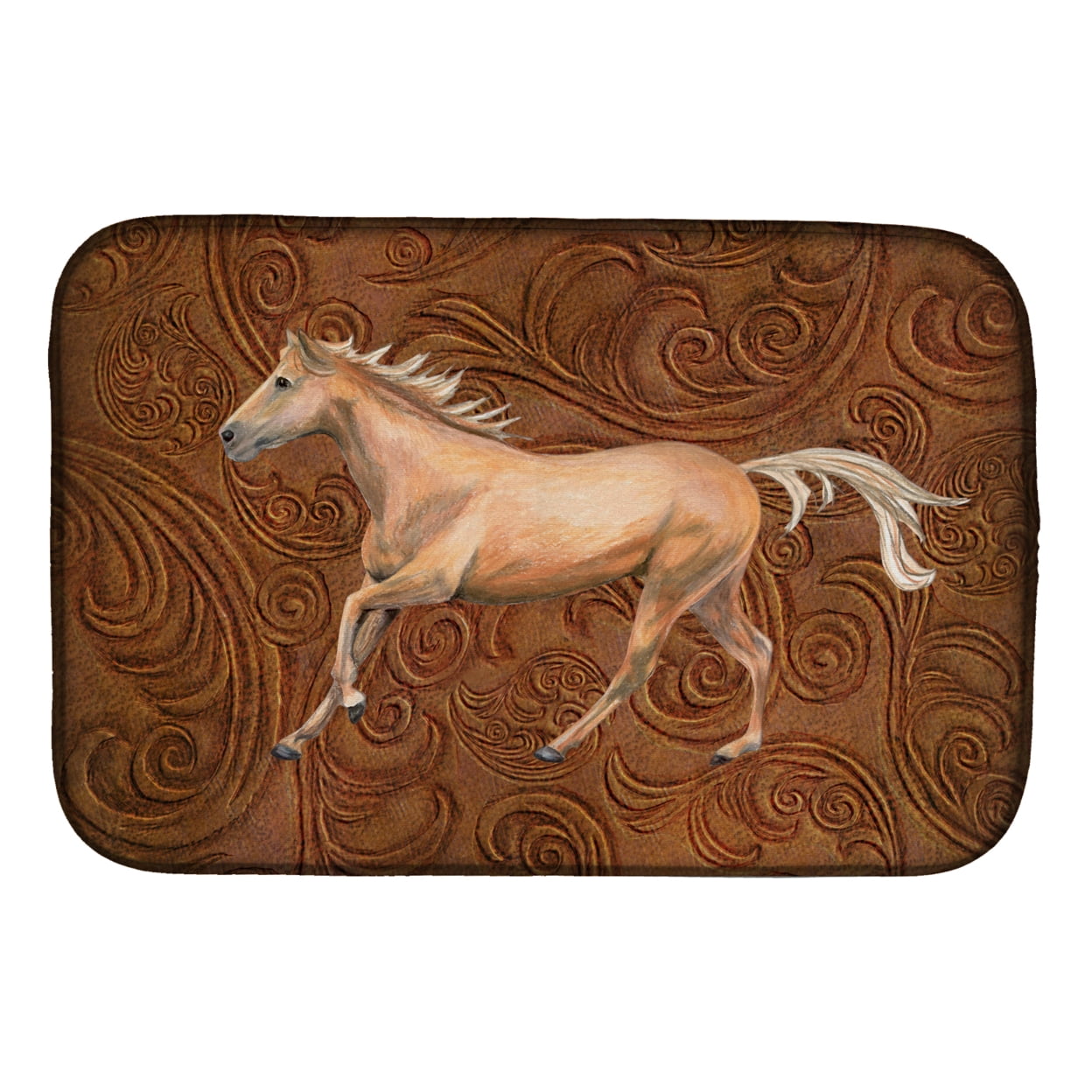 Picture of Carolines Treasures SB3060DDM Horse Dish Drying Mat
