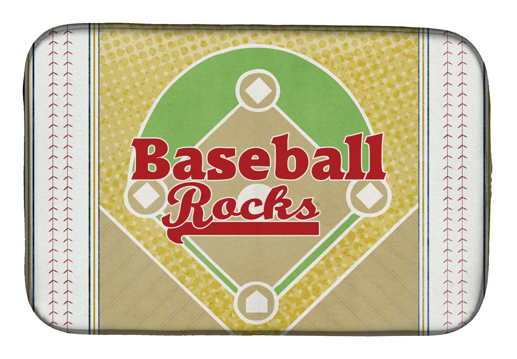Picture of Carolines Treasures SB3077DDM Baseball Rules Dish Drying Mat