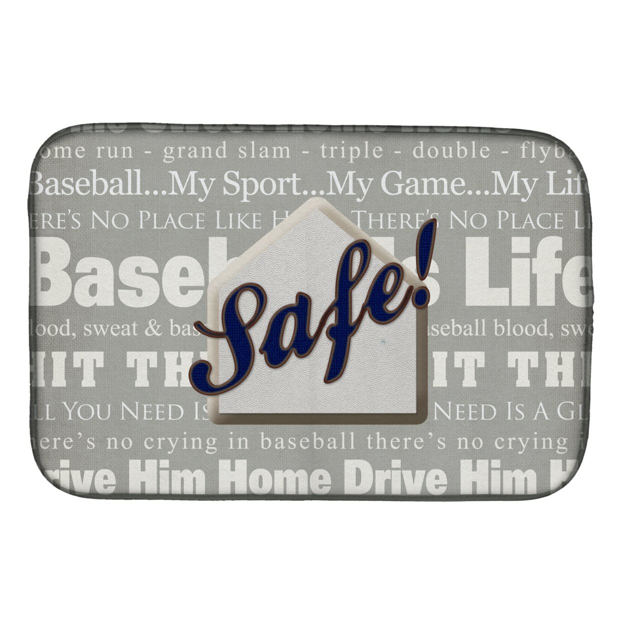 Picture of Carolines Treasures SB3079DDM Safe at Home Dish Drying Mat