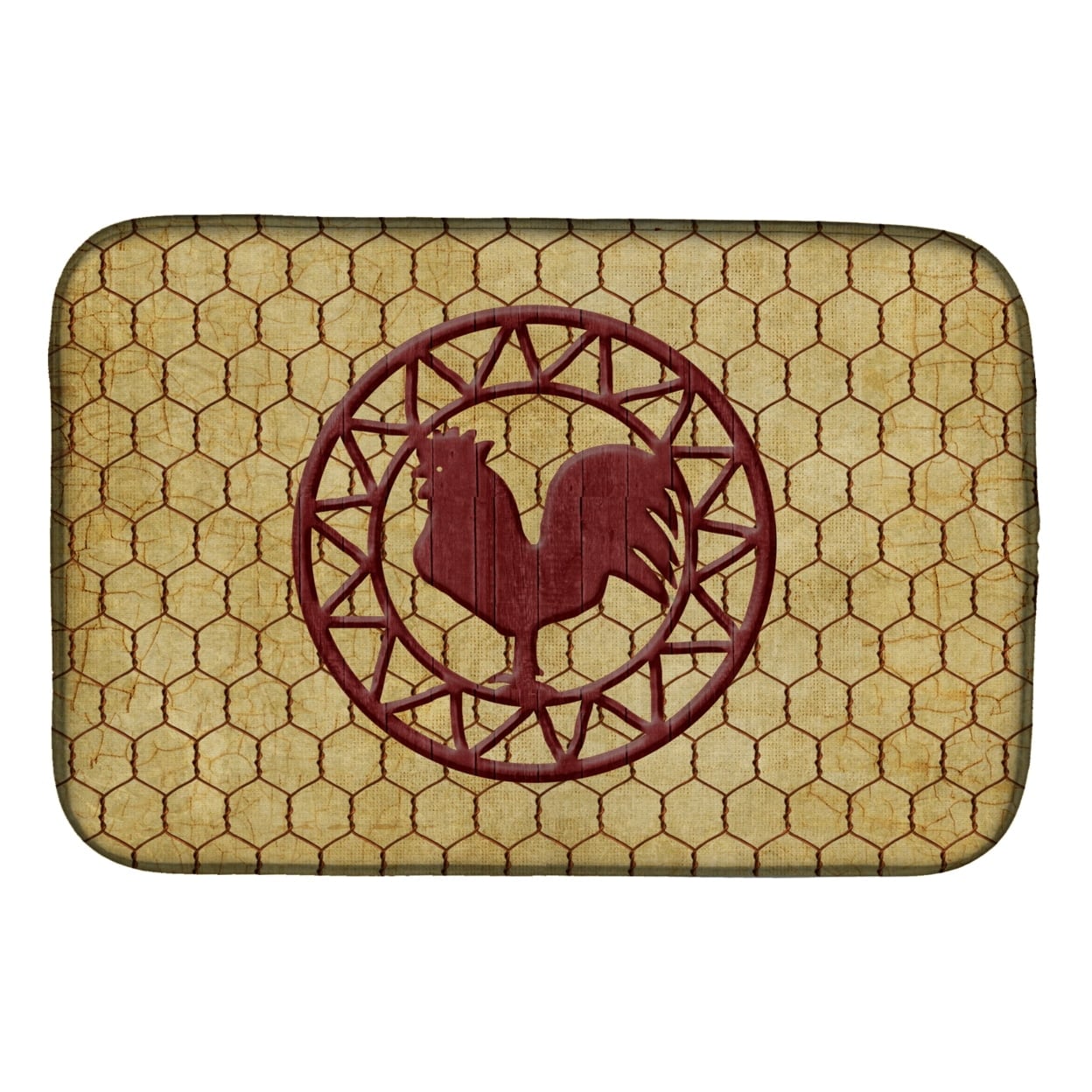 Picture of Carolines Treasures SB3085DDM Rooster Chicken Coop Dish Drying Mat